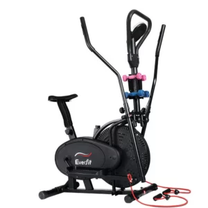 Home everfit exercise bike 6 in 1 elliptical cross trainer home gym indoor cardio