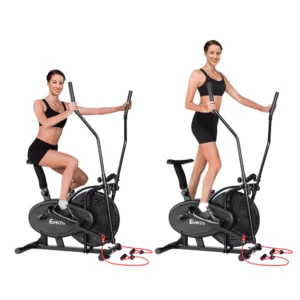 Home everfit exercise bike 4 in 1 elliptical cross trainer home gym indoor cardio