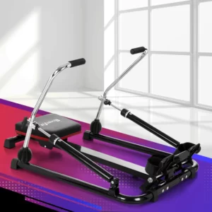 Home everfit hydraulic rowing machine rower 12 levels resistance exercise fitness gym cardio